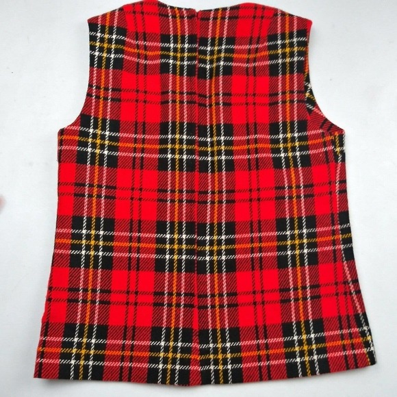 Vintage Handmade Flannel‎ Plaid Skirt Schoolgirl - Picture 8 of 8